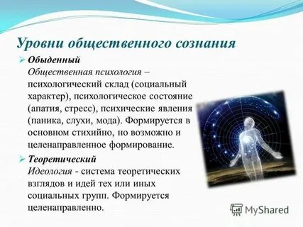 Уровни общественного сознания