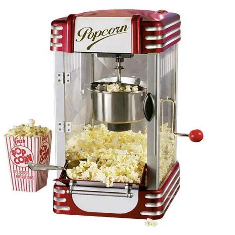 Mini Popcorn Machine. Mini Popcorn Machine Factory.. Аппарат для приготовления попкорна, Popcorn maker. Попкорница Ocie красная.