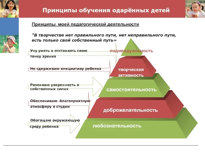 Принцип обучения детей. Принципы обучения одаренных детей. Принципы работы с одаренными детьми. Пирамида одаренности. Виды обучения одаренных детей.