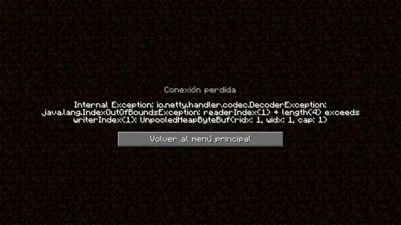 Unrecognized exception