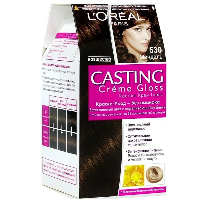 Краска для волос кастинг без аммиака. Краска l'Oreal casting Creme Gloss 600. Цвет краски лореаль кастинг Глосс оттенки. Краска Creme Gloss темно русый. Краска для волос l'Oreal casting Creme Gloss 254мл.