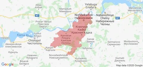 Карта районов нижнекамска
