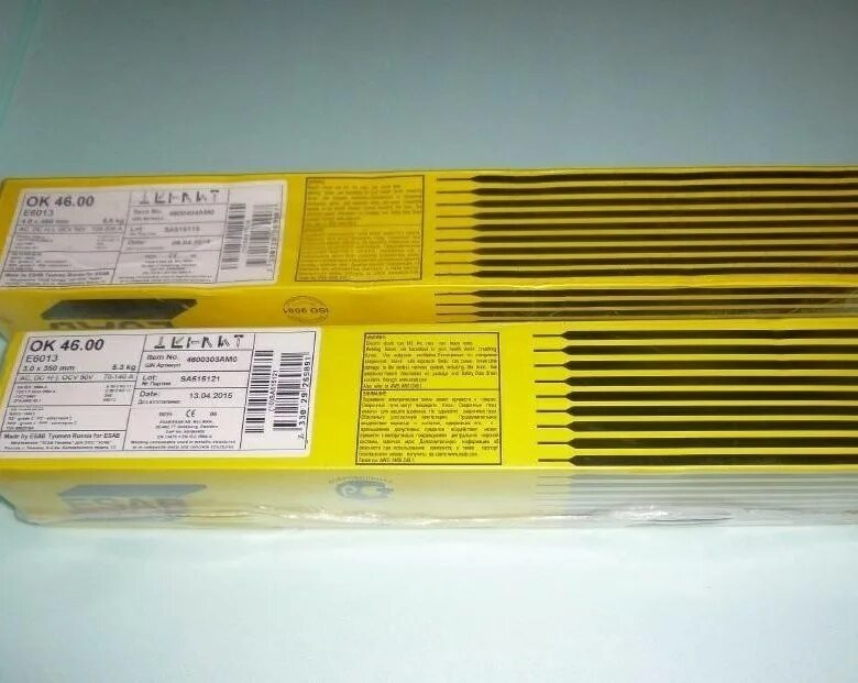 Ок 46 esab. 3кг. 0х300мм 1. 00 3мм 5. 00 3мм 5.