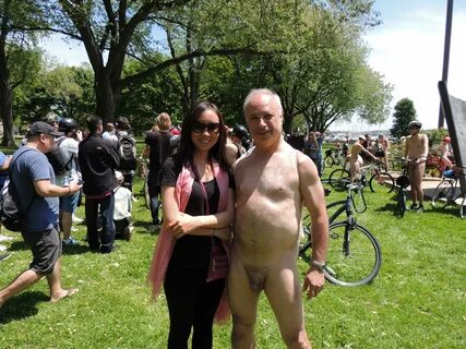 cfnm, public, naked, nude, WNBR, penis.