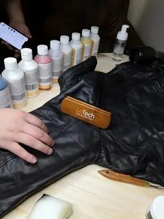 Покрасить кожу куртки