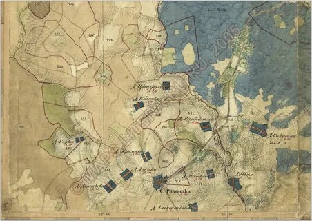 Карта менде нижегородской губернии 1850 с привязкой