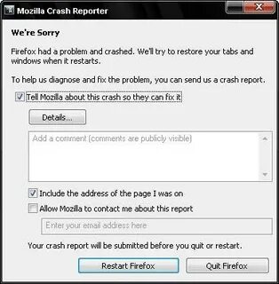 Crash reporter