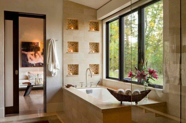 Ниши в интерьере ванной Light Green Bathroom Ideas Light green bathrooms, Green tile bathroom, Green bat