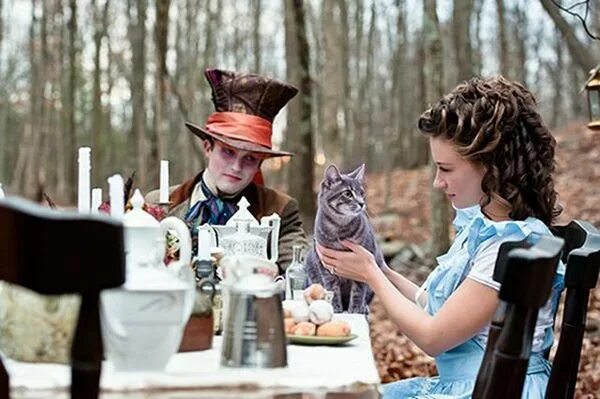Bela Adler - Alice 2 47 in x 70 in Alice in wonderland tea party, Mad hatter tea