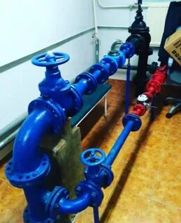 Водомерный узел с обводной