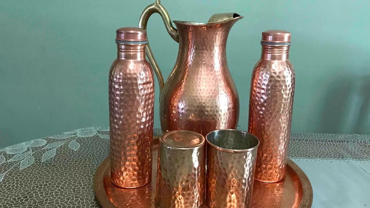 Pitcher медный. Медь в воде. Antique Copper Jug Vessel. Copper Alkhimik. Обработка воды медью