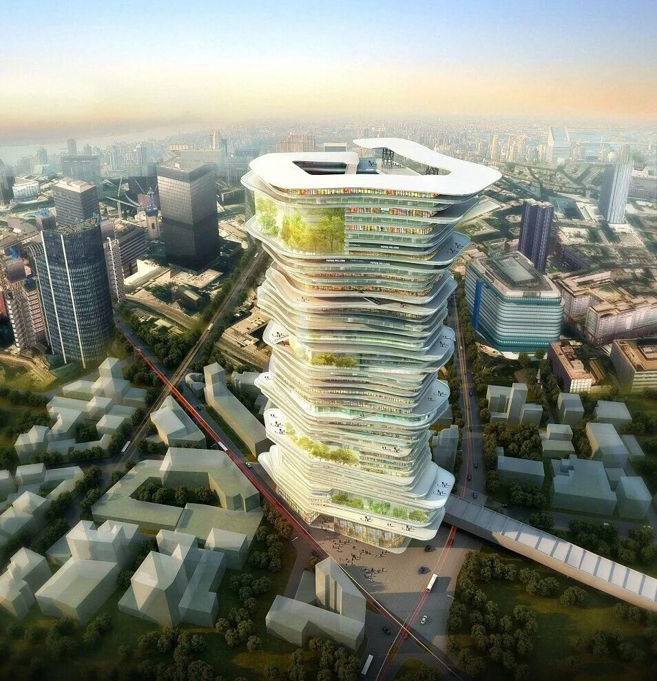 Проекты будущего. Бесконечный город (the endless city in height), лондон. проект небоскреба endless city. здания в будущем. архитектура будущего проекты.