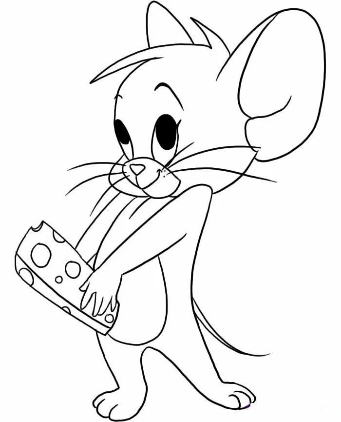 Джерри из том и Джерри для срисовки. Том и Джерри. Раскраска. Раскраска мышонок. Рисунки карандашом мультяшки.