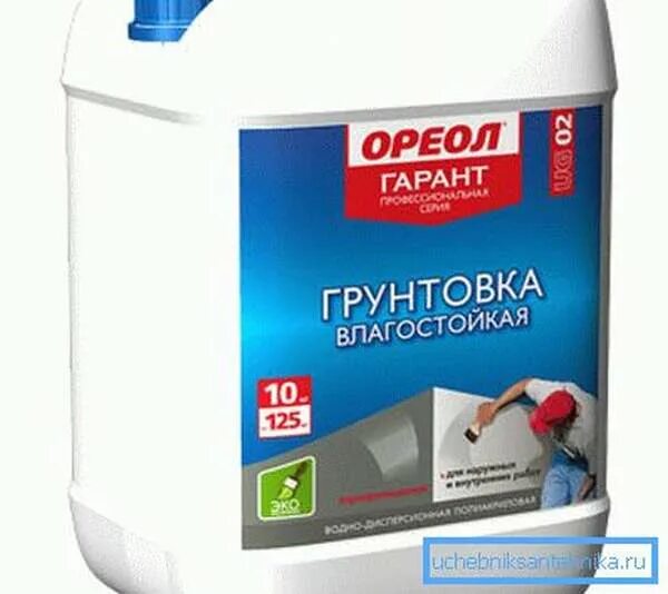 Ореол 1. Грунтовка праймер 10кг ореол полиакриловый. влагостойкий грунт. грунтовка глубокого с антисептиком. водоустойчивая грунтовка для дерева.