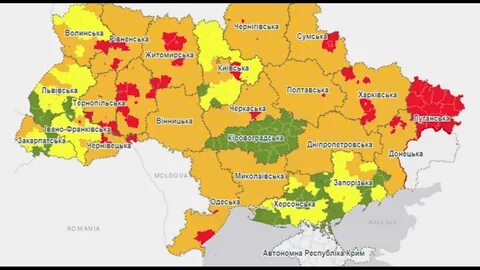 Жовтень на карте украины
