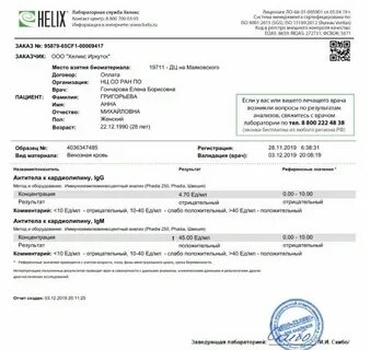 Узнать анализ хеликс
