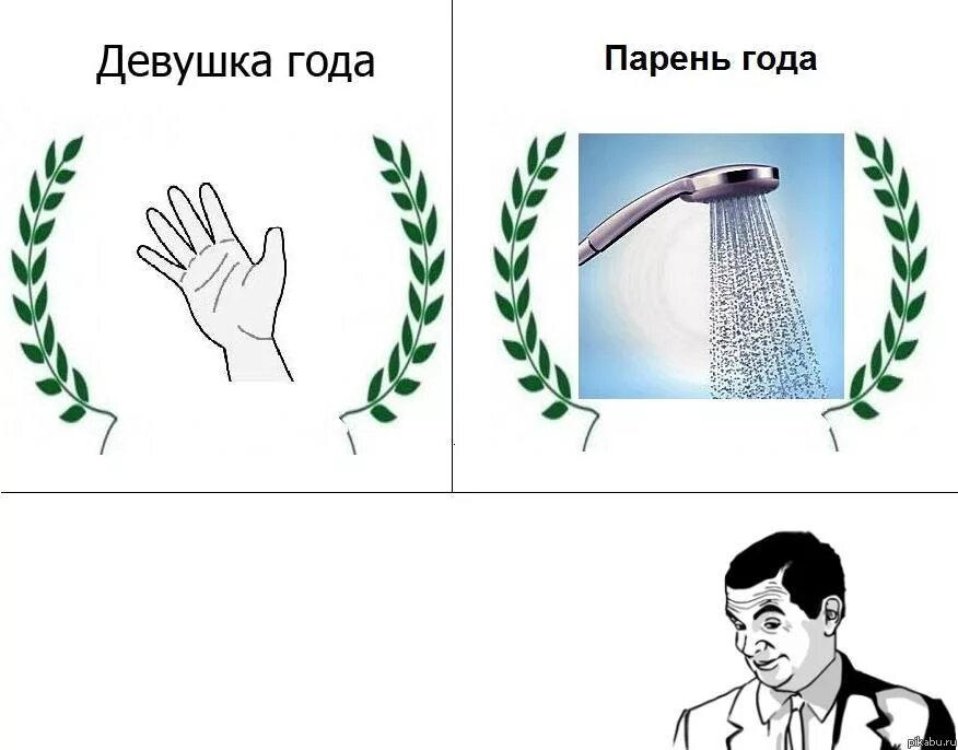 Девушка и душ мем П Парень, Мем душ Рисовач .Ру
