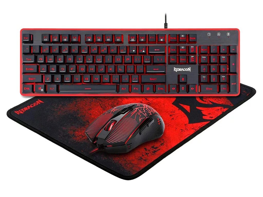 Набор клавиатура и мышь. Reddragon s107 клавиатура. комбо клавиатура+мышь+коврик redragon s107. набор игровой клавиатура+мышь+гарнитура+коврик smartbuy rush kraken (sbc-777g-k). redragon s107 (78225).