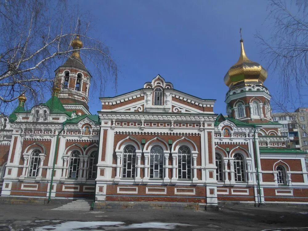 Фасад омск. Храм святителя Николы Омск. Церковь Николая Чудотворца Омская область. Никольская Церковь Омск.