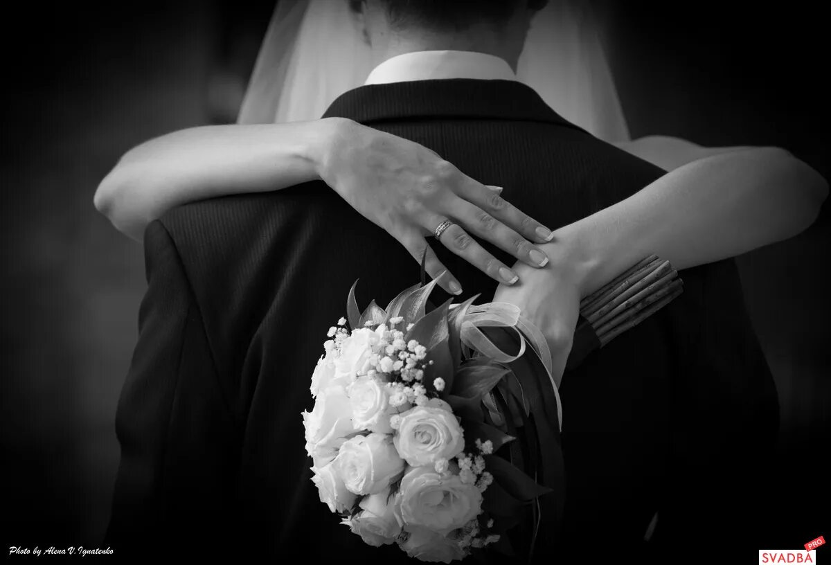 Фото жениха и невесты без лица