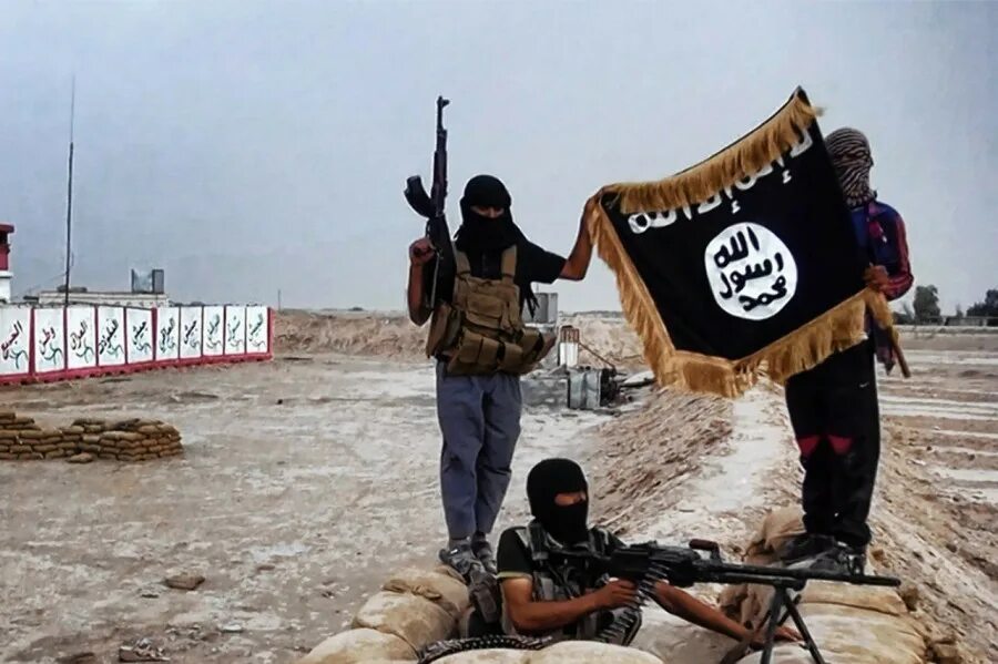 Флаг террористов ИГИЛ. Исламское государство Ирак.
