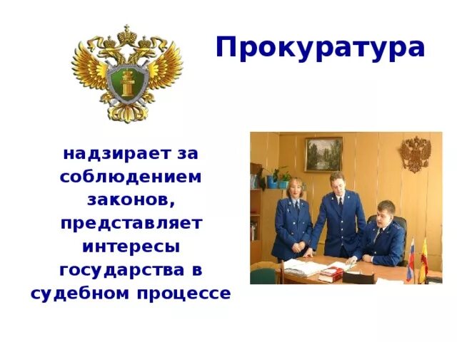 Кто представляет интересы государства в судебном процессе. Кто представляет интересы государства в судебном процессе
