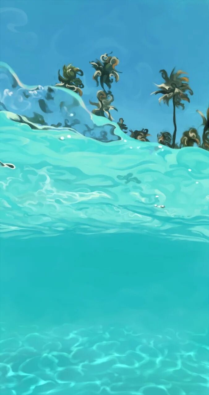 Waves pool. Pool background.