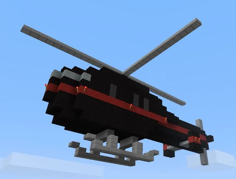 Вертолет в майнкрафте. Minecraft helicopter. 10. Вертолет в майне. 7.