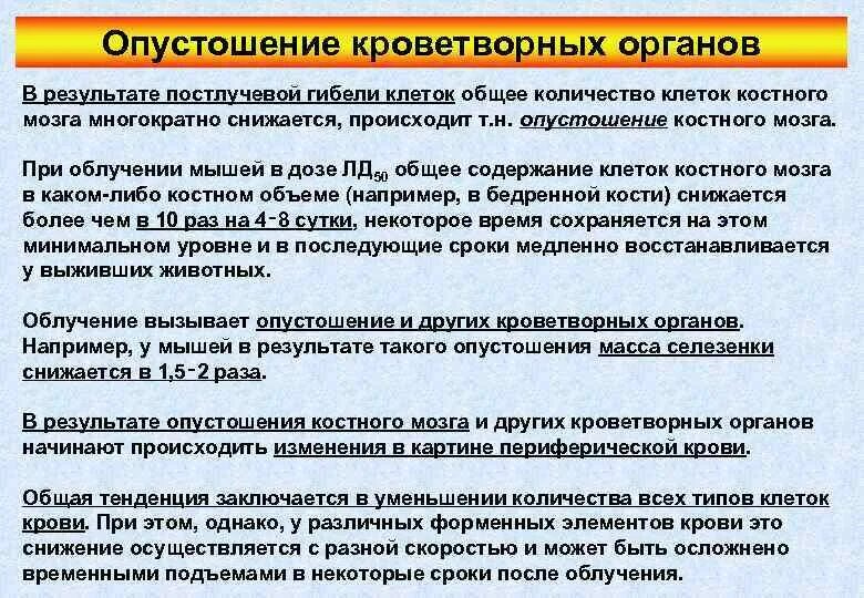 Почему чувствуешь опустошение. Причины опустошения костного мозга при облучении каковы основные. клетки костного мозга облучение. опустошение красного костного мозга. костный мозг при облучении.