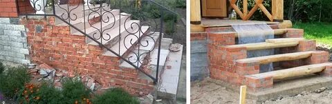 Сделать крыльцо из кирпича своими руками