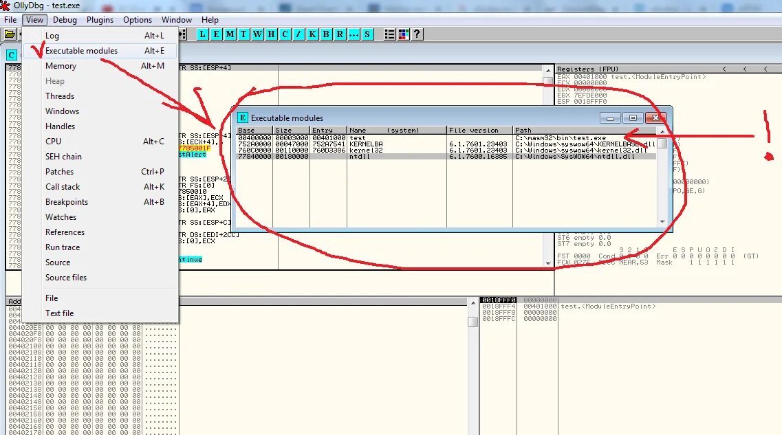 Имя сбойного модуля ucrtbase dll. Ассемблер OLLYDBG. OLLYDBG Plugins добавление. OLLYDBG прямая Трассировка. OLLYDBG окно стек вызовов.