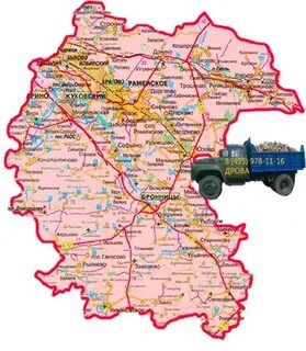 Раменский подмосковье карта