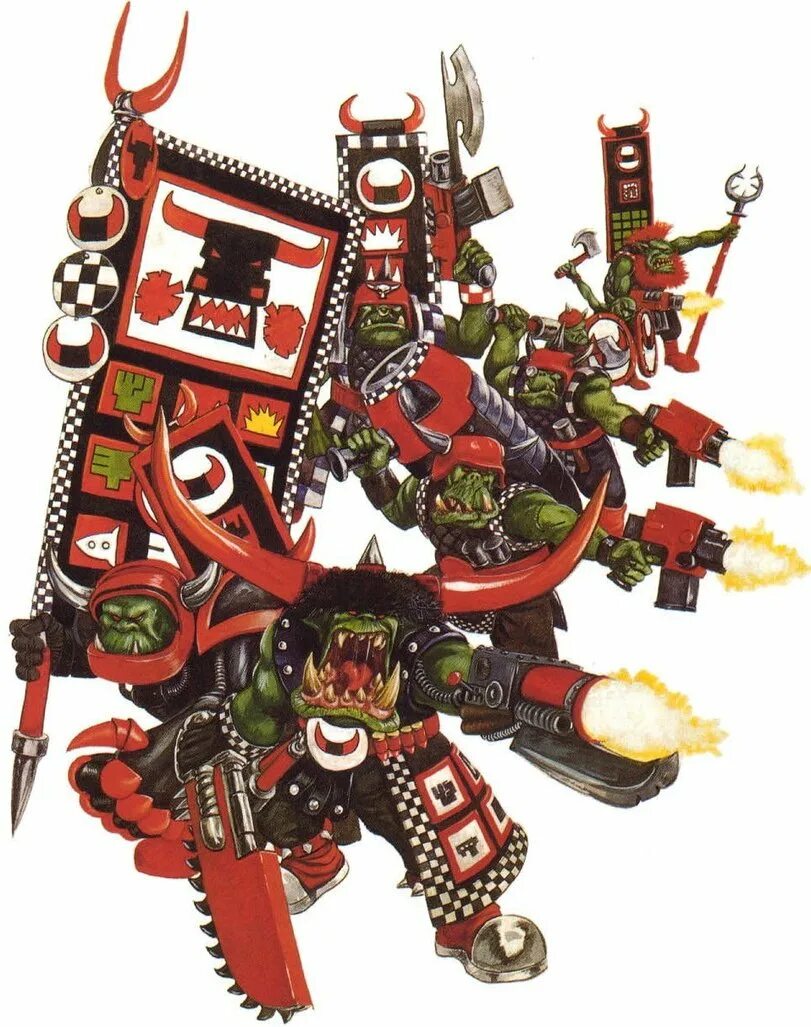 Орки вархаммер. Гоффы Warhammer 40000. Warhammer 40k орки Гоффы. Warhammer 40k old Orks. Вархаммер 40000 красные орки.