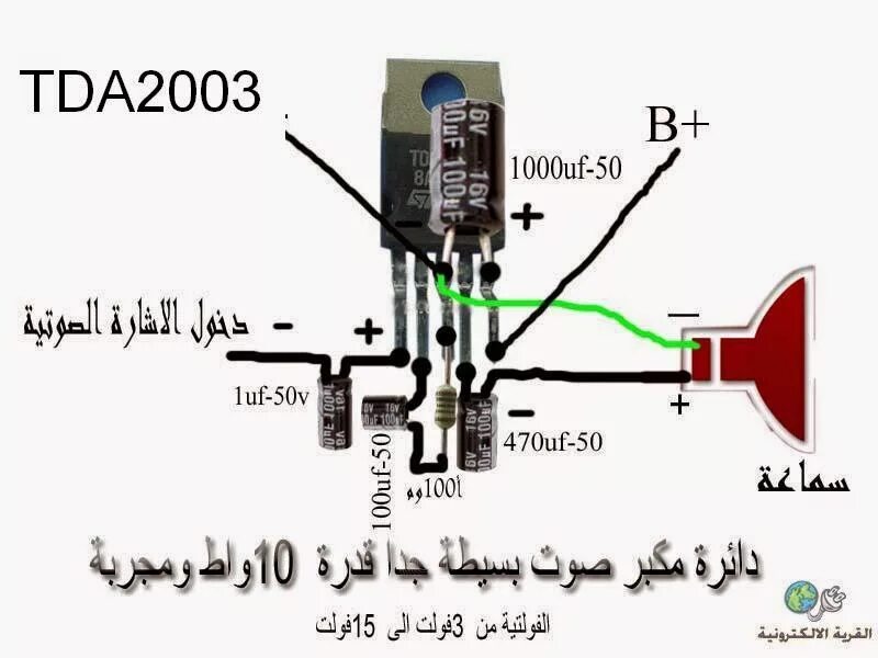 Как работает усилитель звука. Схема усилителя звука на tda2003. мощный усилитель тда 2003. схема усилителя звука на микросхеме tda2003. усилитель для колонок из tda 2003.
