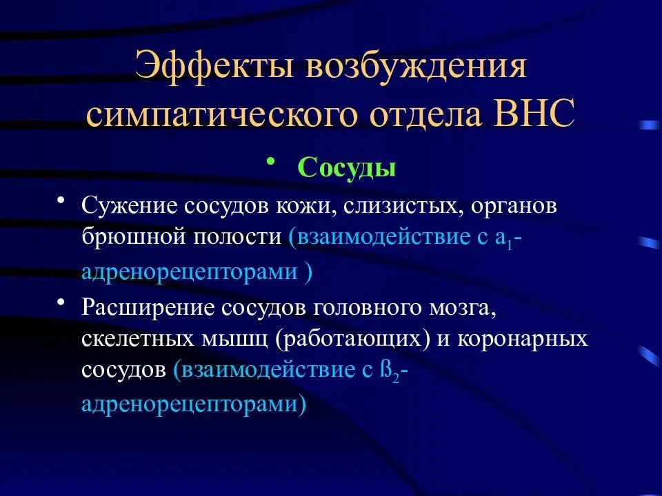 Сужение сосудов нервная система. Симпатическая нервная система сосуды. Эффекты симпатического отдела ВНС. Эффекты симпатического отдела вегетативной системы. Сосуды кожи симпатический отдел.