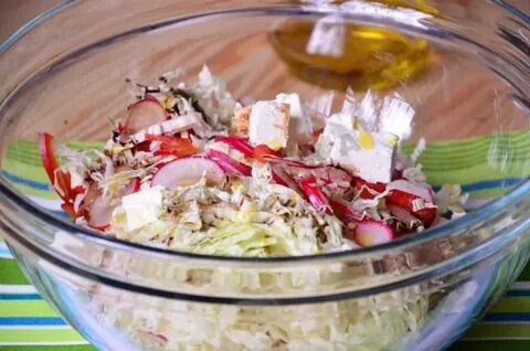 Салат с уксусом и маслом