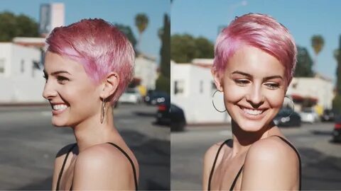 Short pink hair