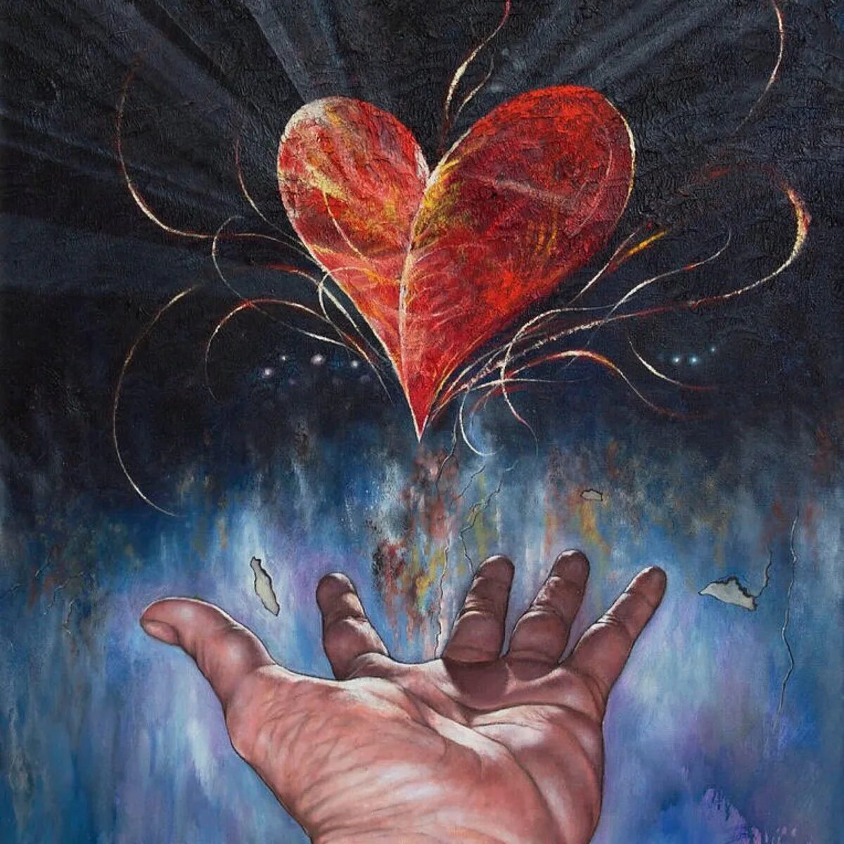 Добро картинки красивые. Надежда Катринич. Сердце в руках. Сердце в ладонях. Дарю сердце.