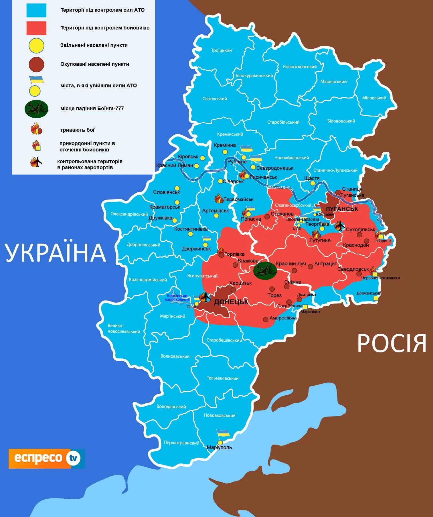 Сколько освобождено территории лнр на сегодня