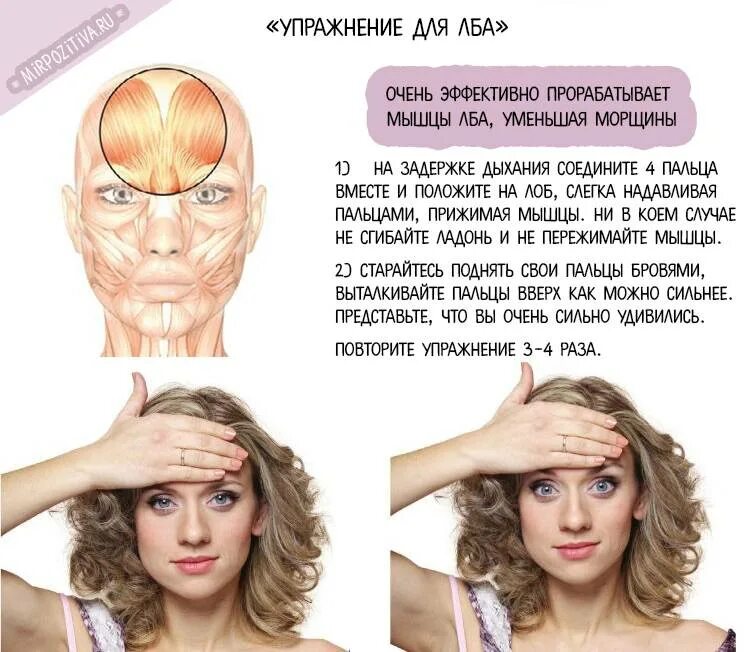 Фитнес для лица. Гимнастика для лица. Программа убирающая морщины. Мимические морщины. Ботулотоксин в космето.
