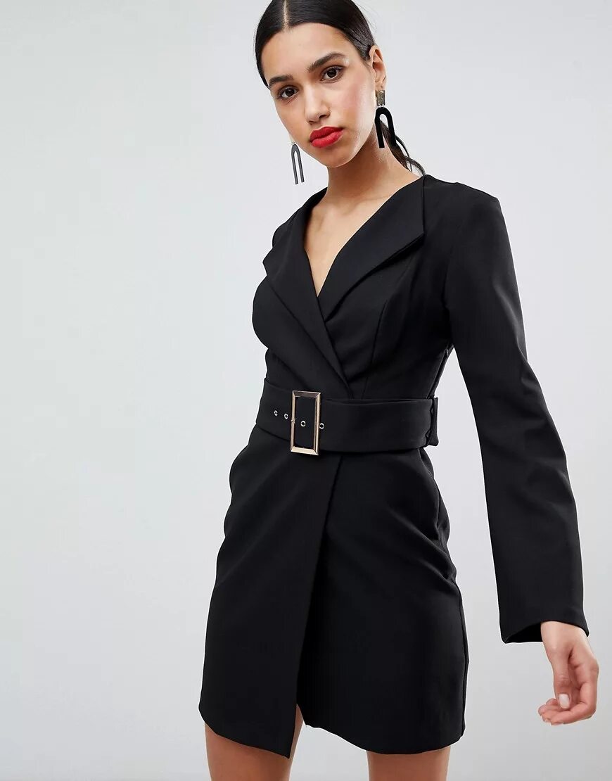 черное платье пиджак boohoo. платье пиджак с поясом. платье пиджак черное. платье пиджак черное с поясом. платье пиджак с ремнем.