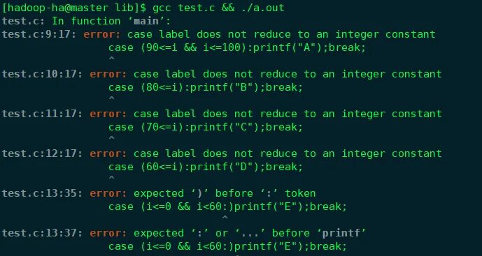 Expected unqualified. Expected ';' before '}' token. [Error] expected identifier before '(' token c++. Error: expected ‘;’ before ‘)’ token. Predicted expected Error.