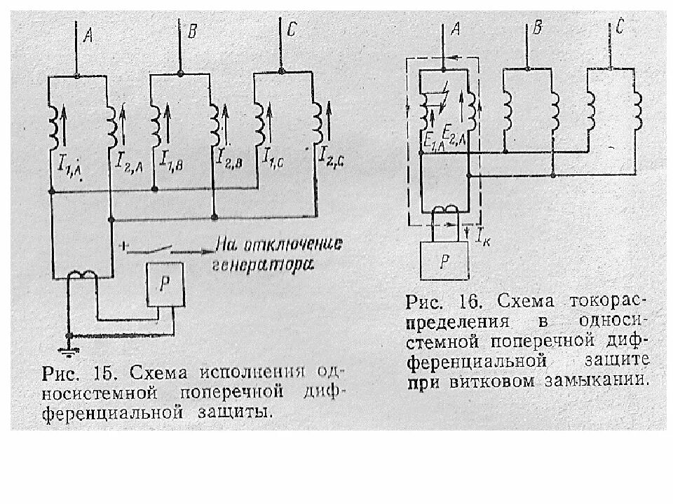Принципиальные схемы релейной защиты энергоблока. Защита от замыканий на землю генератора. Защита ротора от замыканий на землю. Защиты блока генератор-трансформатор. Схема защиты от замыкания на землю 10кв.