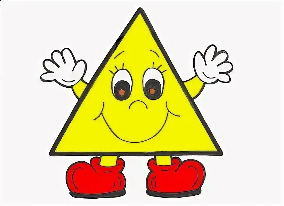 Black and White Cartoon Illustration of Educational Basic Geometric Shapes Funny