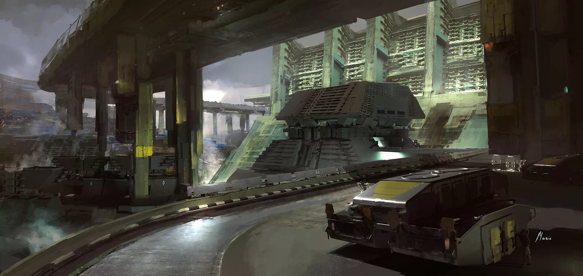Halo environment Concept Art. The name of the City of Robots. A 112 Robot City. Robot city