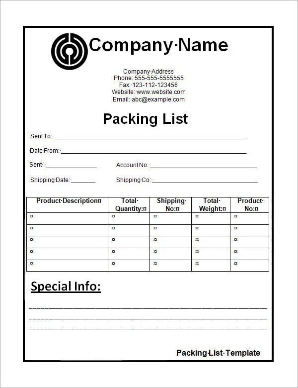 Пакинг лист. Packing list. packing list template. packing list example. упаковочный лист.