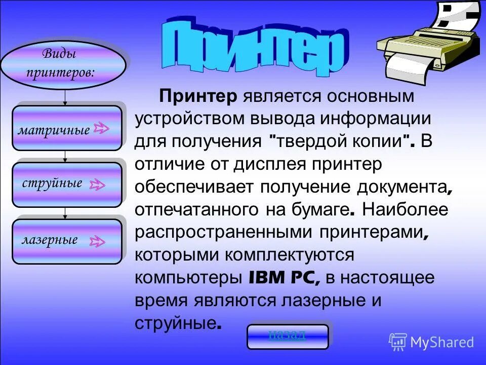 Федеральным судам принтер относить. 9 игольчатая печатающая головка матричный принтер. Матричный струйный и лазерный принтер. Устройства ввода монитор принтер колонки. Устройства вывода информации принтер.