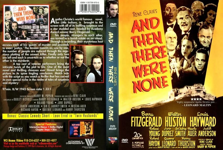 Then there were two. And then there were none 1945. Близнецы (1945) Постер. Близнецы / 1945 DVD Cover. And then there were none (1974).