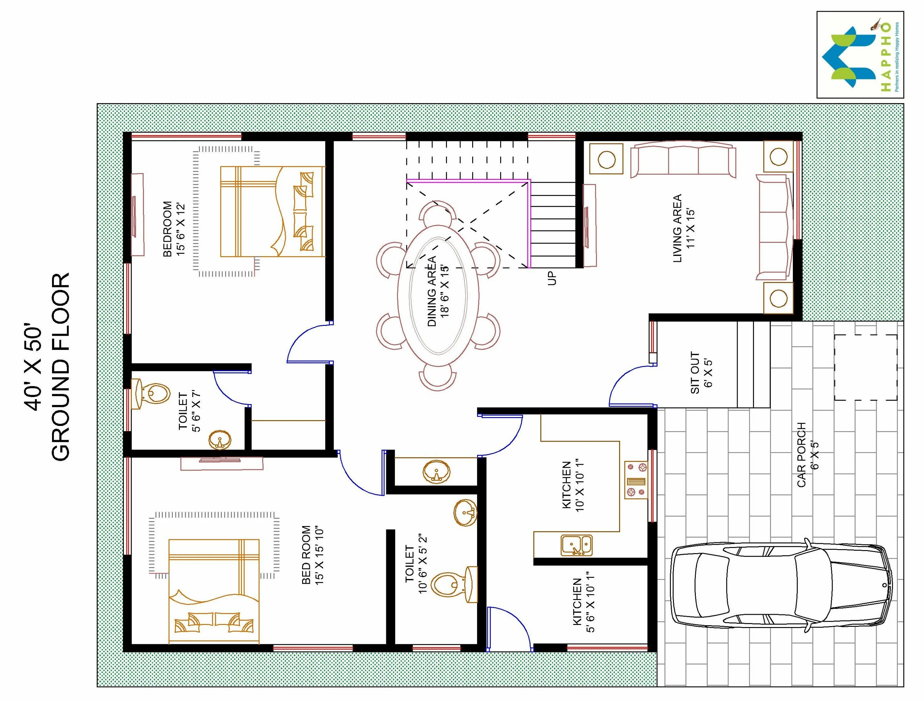 Duplex House Floor Plan. Small House Duplex Plans. Modern Duplex House Floor Plan. Plan 50
