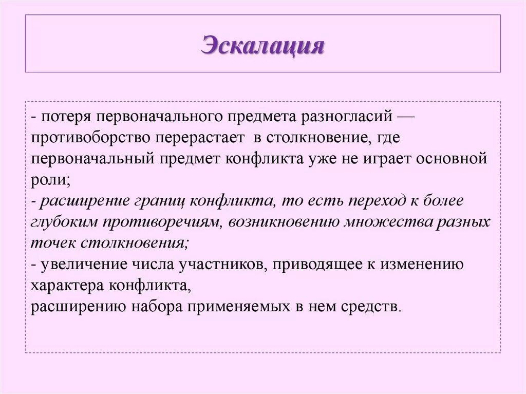 Эскалация что означает в политике